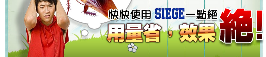 快快使用SIEGE一點絕，用量省，效果絕